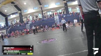 80 lbs Round 1 (6 Team) - Brysen Frey, Mat Rats vs Jon-Reggie Daigle, The Untouchables Purple