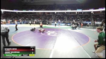 II-102 lbs Cons. Round 5 - Derek Walseman, Beaver River vs D`vante Ortiz, Tamarac