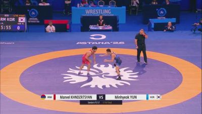 57 kg Qualif. - Manvel Khndzrtsyan, Armenia vs Minhyeok Yun, Korea