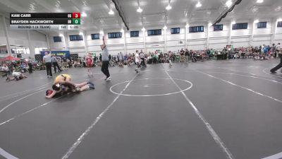 120 lbs Round 1 (4 Team) - Brayden Hackworth, Dayton Bandits vs Kam Carr, Ohio Gold
