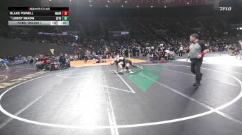 4A Boys 132 lbs Cons. Round 1 - Blake Powell, Marshfield Boys vs Leroy Mixon, Estacada Boys