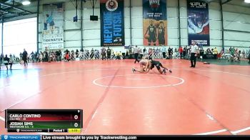 100 lbs Rd# 3 12:00pm Friday - Carlo Contino, Cali Red vs Josiah Sims, Westshore D.S.