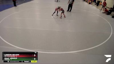 55 lbs Semis (4 Team) - Isaac Arnold, TMBWWG vs Landon Nelson, Red Rock Central