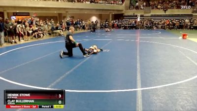 40 lbs Champ. Round 1 - Henrik Stowe, Elk River vs Clay Bullerman, Adrian