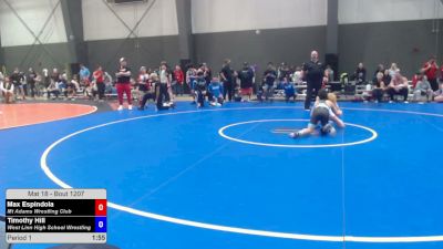 106 lbs Semis - Max Espindola, Mt Adams Wrestling Club vs Timothy Hill, West Linn High School Wrestling