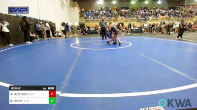 83-89 lbs Rr Rnd 1 - Addilyn Hutchison, Woodland Wrestling Club vs Blakely Harak, Hennessey Takedown Club