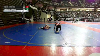 58 lbs Consi Of 8 #2 - Asher Hutchins, Guerrilla Wrestling Academy vs Huckson Blevins, Trion Mat Dogs Wrestling Club