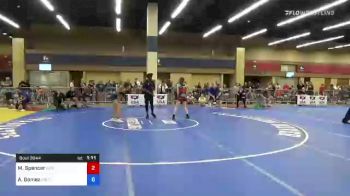 49 kg Round Of 32 - Megan Spencer, Interior Grappling Academy vs Adriana Gomez, Arizona Girls Wrestling