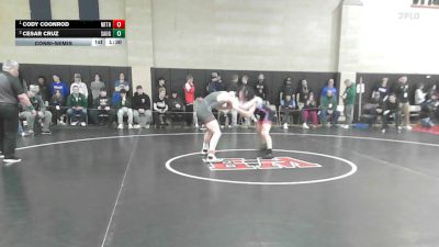 165 lbs Consolation - Cody Coonrod, Northbridge vs Cesar Cruz, Saugus/Peabody