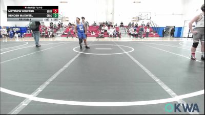 160 lbs Rr Rnd 4 - Matthew Howard, Grover Rains Wrestling Club vs Kenden Maxwell, Choctaw Ironman