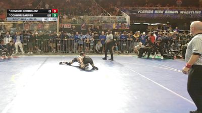 126 3A Quarterfinal - Connor Barnes, Oakleaf vs Dominic Rodriguez, Christopher Columbus H S