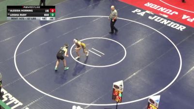 127 lbs Consi Of 16 #2 - Alessia Horning, Line Mountain vs Leigha Rudy, Manheim Township