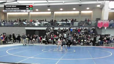 107 lbs Semifinal - Sophie Mraz, Derby/Oxford/Holy Cross vs Clara Reynolds, New Milford