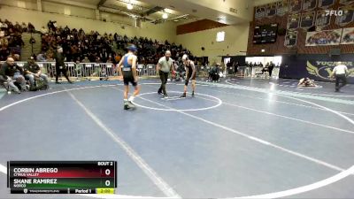 106 lbs Champ. Round 1 - Shane Ramirez, Norco vs Corbin Abrego, Citrus Valley