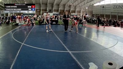 88 lbs Quarters - Cade Myers, Wyoming vs Statlyn Williams, Idaho