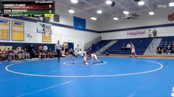 141 lbs 1st Place Match (16 Team) - Evan Rodriguez, Cowley College vs Andres Flores, Labette Community College