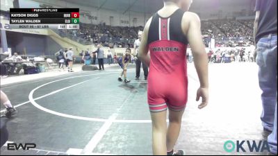 67 lbs Consi Of 4 - Taylen Walden, Elgin Wrestling vs Kayson Diggs, Hurricane Wrestling Academy