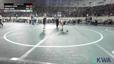 100 lbs Rr Rnd 4 - Arabella Tiffin, Redskins Wrestling Club vs Emma Luper, Wyandotte Youth Wrestling