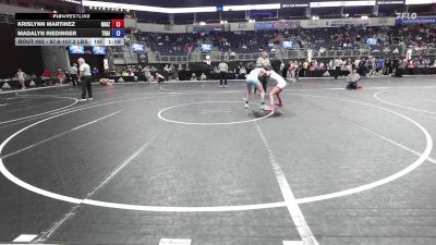 97.6-107.2 lbs Consolation - Krislynn Martinez, Maize Wresting Club vs Madalyn Riedinger, Trailblazers