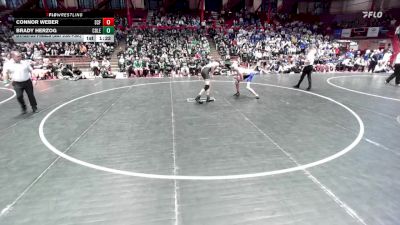 150 lbs D1/d2/d3 Finals (sat 3:00 P.m.) - Brady Herzog, Coleman vs Connor Weber, Saint Croix Falls