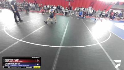 160 lbs Quarterfinal - Konnor Tubin, Askren Wrestling Academy vs Owen Krueger, Wrightstown High School Wrestling