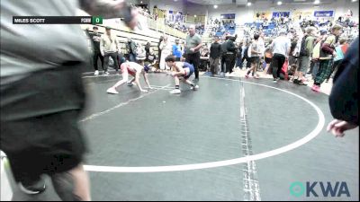 76 lbs Quarterfinal - Stetson Scott, Cowboy Wrestling Club vs Miles Scott, Ponca City Wildcat Wrestling