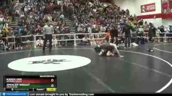 106 lbs Quarterfinal - Spencer Wright, Green River vs Kaden Orr, Natrona County