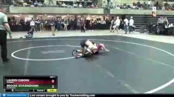 120 lbs Champ. Round 2 - Lauren Osborn, Slinger vs Brooke Schuenemann, Plymouth