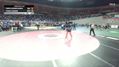 6A/5A Girls 135 Cons. Semi - Reina Barnes-Rubio, Redmond Girls vs Paige Carrier, Westview Girls