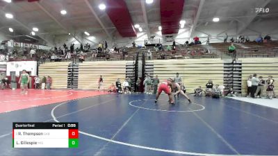 215 lbs Quarterfinal - Ronnie Thompson, Center Grove Wrestling Club vs Logan Gillespie, Madison-Grant