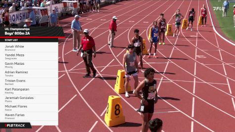 High School Boys' 800m 2A, Finals 1