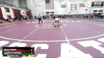 132 lbs Champ. Round 1 - Samantha Martinez, Caldwell vs Selah Warren, Highland