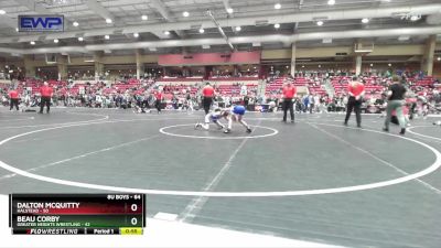 64 lbs Quarterfinal - Dalton McQuitty, Halstead vs Beau Corby, Greater Heights Wrestling