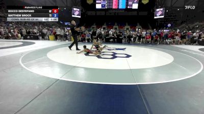 120 lbs Cons. Sub-rd Of 64 - Rocco DeStefano, NY vs Matthew Brock, TX
