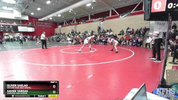 159 lbs Cons. Round 6 - Oliver Saelao, College Park High School vs Xavier Vargas, American High School