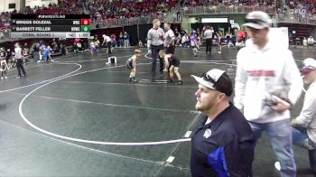 62 lbs Cons. Round 1 - Briggs Dolezal, Waverly Wrestling Club vs Barrett Feller, Wisner Rec Wrestling Club