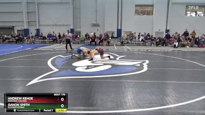 174 lbs Quarterfinal - Ganon Smith, Elizabethtown vs Andrew Kehoe, Roanoke College