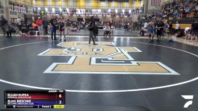 150 lbs Cons. Round 3 - Elijah Kupka, Immortal Athletics WC vs Elias Bieschke, Big Game Wrestling Club