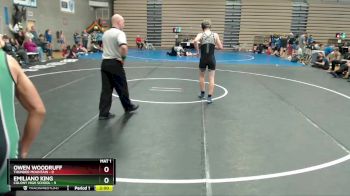 140 lbs Round 6: 1:30pm Sat. - Emiliano King, Colony High School vs Owen Woodruff, Thunder Mountain