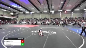 130 lbs 3rd Place - Ryder Martyn, Durango Wrestling Club vs Logan Vannest, Platte Valley