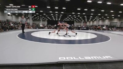 132 lbs Semis - Quint Copeland, Bennett Wrestling Club vs Beau DeLong, Weigh In Club