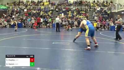 250 lbs Round Of 16 - Kaden Kiselka, Unattached vs Gavin Hamm, Canon-McMillan