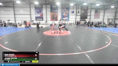 92 lbs Rd# 10- 4:00pm Saturday Final Pool - Sam Dagel, Untouchables vs Ayden Picchi, PA White