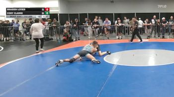 113 lbs Round Of 16 - Braiden Lotier, PA vs Cody Clarke, GA