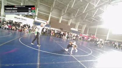 55 lbs Cons. Round 2 - Hadlea West, Aviator Wrestling Academy vs Hannah Smith, Sanderson Wrestling Academy