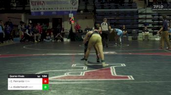 141 lbs Quarterfinal - Carmen Ferrante, Pennsylvania vs Josh Koderhandt, Navy