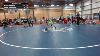 125 lbs 1st Place Match - Kelby Bernard, Clackamas Community College vs Diesel Thompson, Providence (Mont.)