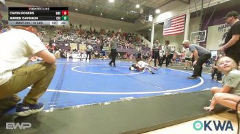 40 lbs 3rd Place - Cavon Rogers, Berryhill Wrestling Club vs Jensen Caughlin, Cleveland Takedown