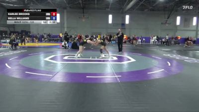 131 lbs 1st Place Match - Karlee Brooks, Iowa vs Bella Williams, Iowa