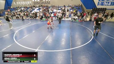 73 lbs Semifinal - Keian Linnell, Stallions Wrestling Club vs Hudson Jaramillo, Uintah Jr High Wrestling